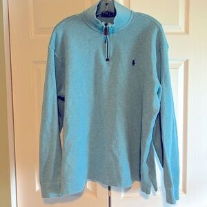 XL Ralph Lauren Blue Quarter Zip Sweater